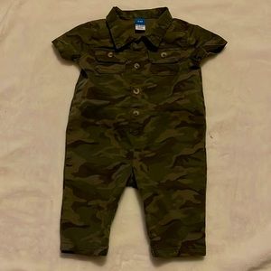 Old navy camo long pant one piece